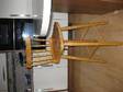 3 PINE HIGH back bar stools.good condition suitable for....