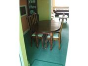 Dining Table & Chairs Antique Mahogany 1900's (£300) 